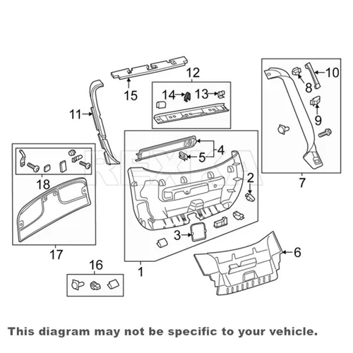 Miniatura 6 de Rexka Clip de resorte para panel de ajuste metálico, 30 unidades, 0.630 in, compatible con VW Audi 4A0-867-276A 30Pcs