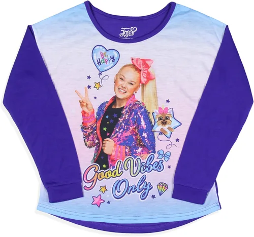 Miniatura 2 de Nickelodeon JoJo Siwa - Conjunto de pijama de 2 piezas para niña con diseño de lazo y lazo