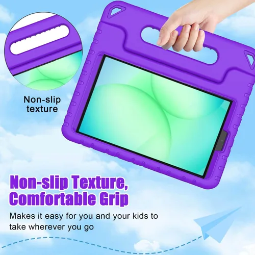 Miniatura 4 de BMOUO Funda infantil para Samsung Galaxy Tab A11 de 8.7 pulgadas 2025, Galaxy A9 de 8.7 pulgadas 2023 / A7 Lite 2021 con protector de pantalla, a