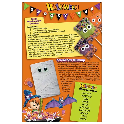 Miniatura 4 de Cereal de desayuno infantil Post Halloween Fruity PEBBLES, 10 oz