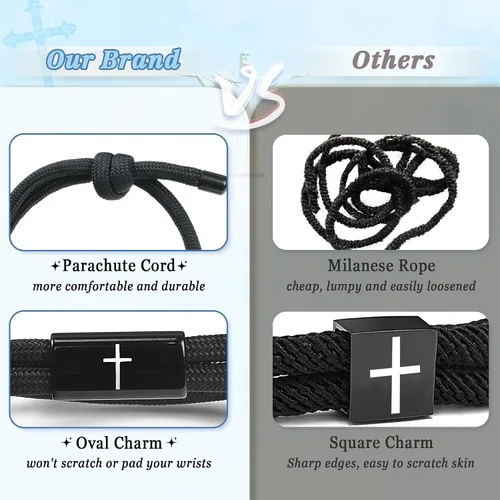 Miniatura 6 de PEALICIOUS Regalos de primera comunión para niñas y niños, bonita pulsera de cruz como regalos de la primera comunión, joyería religiosa sagrada