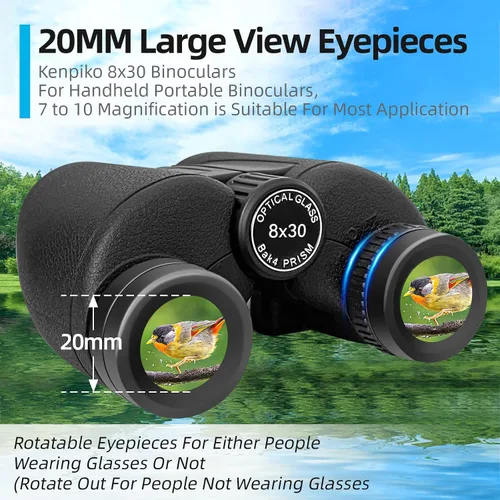 Miniatura 2 de Prismáticos de 8 x 30 para adultos, binoculares compactos de alta potencia para viajes, senderismo, concierto, crucero, caza, observación de aves