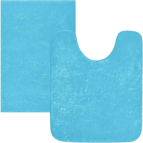 Miniatura 26 de Alfombra de baño amarilla, suave, absorbente, lavable a máquina, juego de alfombras de baño antideslizantes para puerta de baño, dormitorio