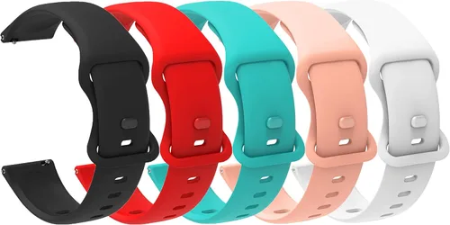 Miniatura 6 de Lamshaw Correa de reloj inteligente compatible, correas de repuesto deportivas de silicona para TOOBUR IDW13 1.8" Smart Watch y más Negro