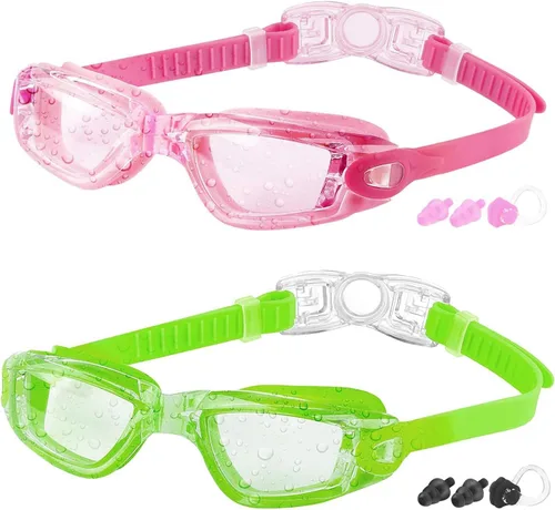 Miniatura 9 de COOLOO - Gafas de natación para niños, paquetes de 2 gafas de natación para niños y niñas de 4 a 16 años