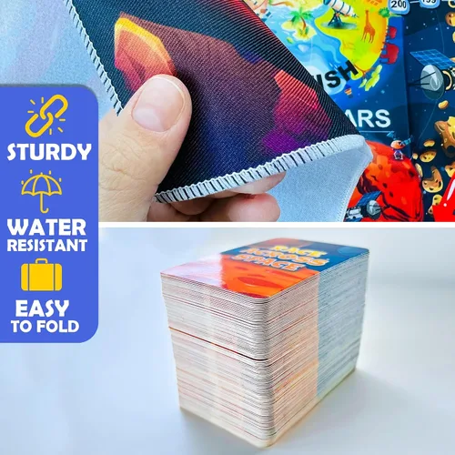 Miniatura 5 de QUOKKA Juego de Mesa Espacial para Niños de 8-12 años - Juego Familiar Educativo para Adolescentes y Adultos - 130 Tarjetas de Preguntas - Datos
