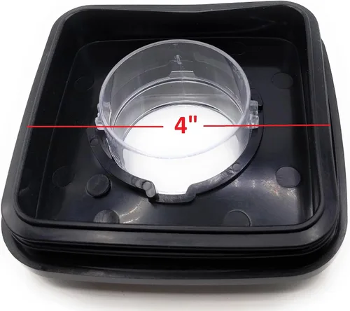 Miniatura 5 de Blendin Tapa cuadrada de repuesto para frascos, compatible con Oster & Osterizer Blender tarros de vidrio o plástico con apertura superior de 4