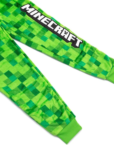 Miniatura 4 de Minecraft Mono de pijama Pixelated Creeper para niños, Verde