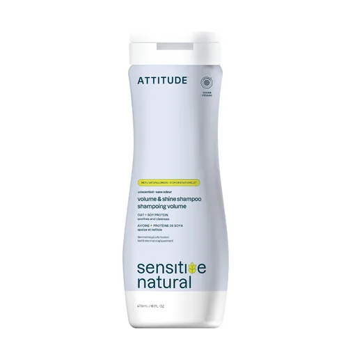 Miniatura 7 de ATTITUDE Champú para el cabello para cuero cabelludo seco sensible, verificado por EWG, avena calmante, protege el color, ingredientes derivados