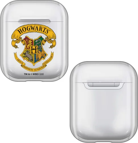 Miniatura 6 de Head Case Designs Harry Potter Gryffindor Crests and Shields - Funda de carga de cristal duro transparente compatible con Apple AirPods 1 1ª