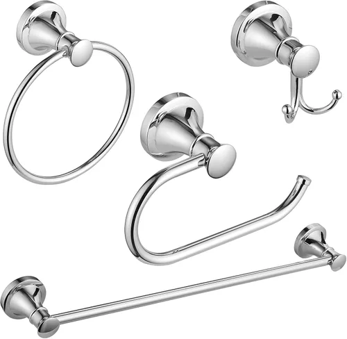 Miniatura 9 de BESy Juego de 4 accesorios de baño de bronce aceitado
