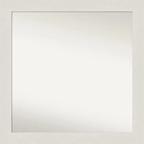 Miniatura 367 de Amanti Art Espejo de baño blanco para sobre el fregadero, 24 x 24 pulgadas, hecho a medida, espejo de tocador cuadrado blanco estrecho, marco