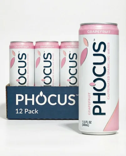 Miniatura 8 de Phocus Energy Boost, manzana crujiente Sin azúcar 75 mg de cafeína + L-teanina 0 calorías Sabores naturales y edulcorantes 11.5 onzas