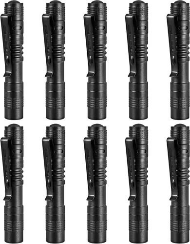 Miniatura 8 de Linterna de la pluma,2PCS llevó las linternas de la luz de la pluma con el clip,Mini linterna de bolsillo pequeña linterna de inspección de Penlight