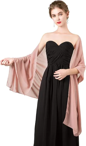 Miniatura 2 de Chales/mantones de gasa suave para vestidos, accesorios de mujer