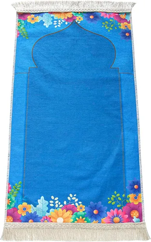 Miniatura 6 de Ihvan Online Alfombra de oración para niños, alfombra de oración musulmana, regalos islámicos, diseño Janamaz Sajadah, alfombra suave de salah