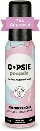 Miniatura 12 de Oopsie Poopsie Aerosol para inodoro, artículos esenciales de viaje, cada uno hasta 300 usos, desodorante de olor de baño con aceites esenciales