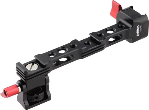Leftfoto Soporte de monitor de cámara para DJI RS3-mini/RS2/RS3/RS-3pro/RSC2 Gimbal estabilizador Accesorios, con roscas de 1/4 y 3/8, zapata fría y