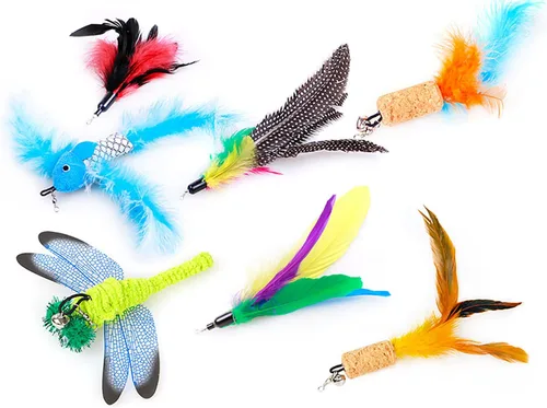 Miniatura 4 de Paquete variado de 2 juguetes para gatos, juguetes interactivos para gatos, juguetes para gatitos, los mejores juguetes para gatos para ejercicio