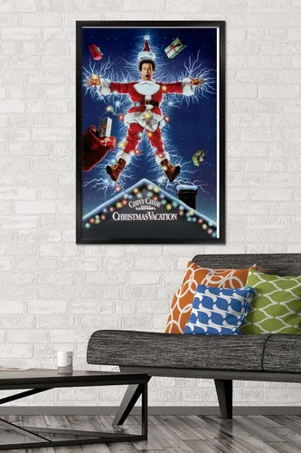 Miniatura 2 de National Lampoon's Christmas Vacation - Póster de pared de una hoja, 34 pulgadas de largo x 22.4 pulgadas de ancho, versión enmarcada en negro