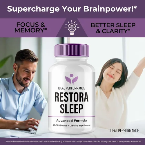 Miniatura 5 de RestoraSleep Capsules, suplemento oficial RestoraSleep para la salud cerebral y apoyo de la memoria, máxima fuerza, píldoras nootrópicas de fórmula