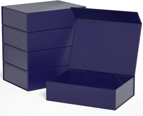 Miniatura 13 de ROSTELACK Cajas de regalo de 11.9" x 8.5" x 3.3" con tapa de cierre magnético caja para regalos, caja de regalo de dama de honor, bonita caja, cajas