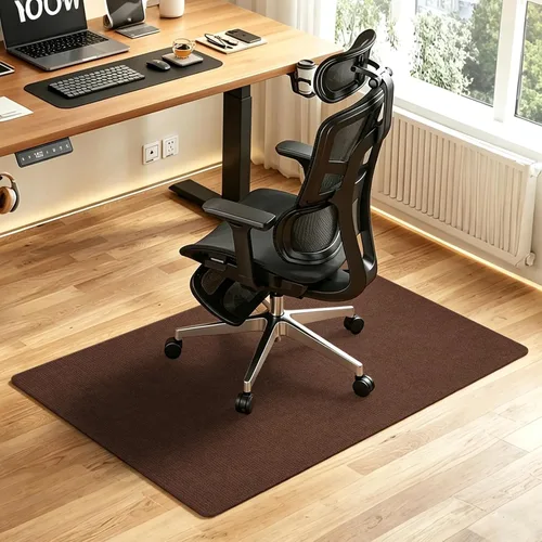 Miniatura 15 de Almohadillas reclinables para suelos de madera dura, pinzas reclinables antideslizantes, almohadillas para muebles para alfombras, tapete Marrón