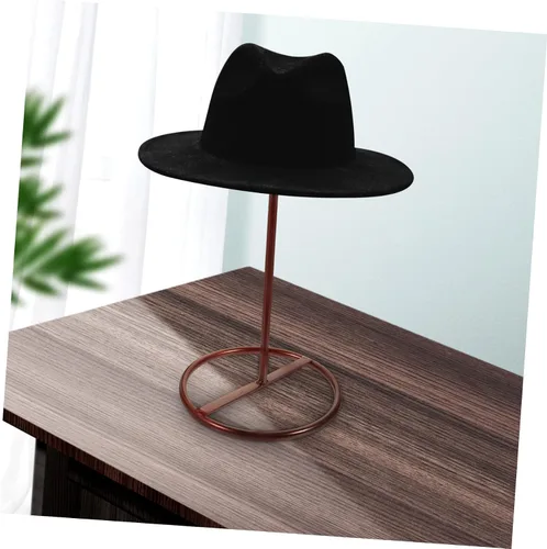 Miniatura 7 de Beavorty Soporte de escritorio, 1 unidad, estante de exhibición de sombreros de hierro resistente para uso minorista, soporte de exhibición