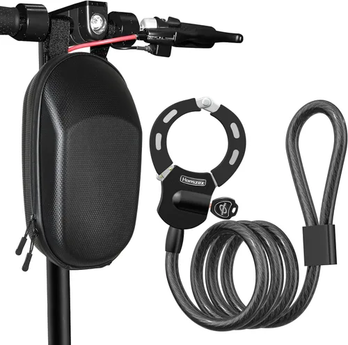 Miniatura 8 de Cerraduras de Scooter Eléctrico Honszex Antirrobo, Soporte para Teléfono de Scooter y Candado de Cadena de Scooter con Llave, Candado Antirrobo