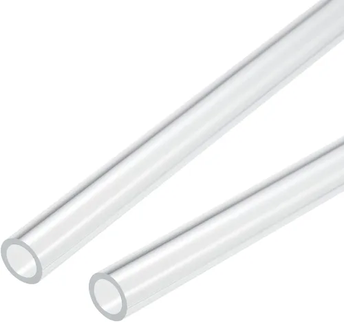 Miniatura 20 de MECCANIXITY Tubo acrílico transparente rígido redondo tubo 0.472 in (1/2") ID 15mm (0.6") OD 10" para lámparas y linternas, sistema de refrigeración