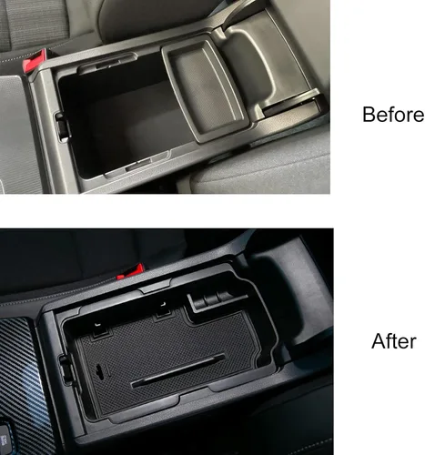 Miniatura 3 de CKE Para Civic de 11ª generación con CVT compatible con Honda Civic 2026 2025 2024 2023 2022 Accesorios Caja de consola central de automóvil, caja