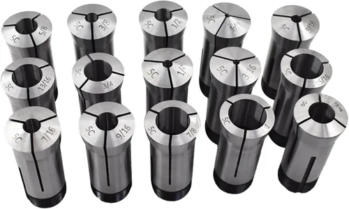 Miniatura 7 de Juego de pinzas 5C Hexagonal Agujero Collet 1/4-7/8 Pulgadas para Mecanizado Torneado 7 Pcs
