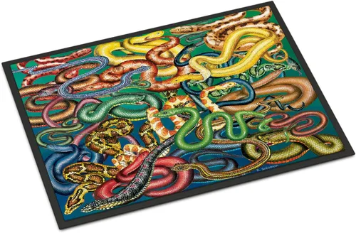 Miniatura 40 de Caroline's Treasures PRS4045MAT - Tapete para puerta delantera, 18 x 27 pulgadas, para interiores y exteriores, para entrada, antideslizante