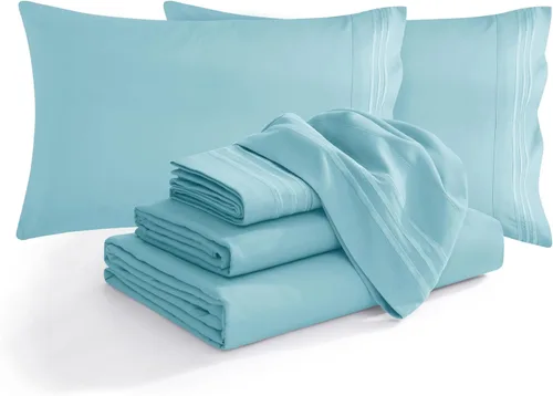 Miniatura 41 de Elegant Comfort - Juego de ropa de cama resistente a arrugas y decoloración más acogedor, sábana bajera elástica en todo el contorno, bolsillo