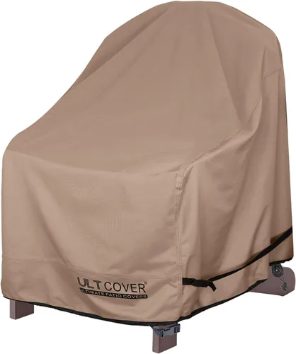 Miniatura 10 de ULTCOVER Funda impermeable para silla de patio – Funda para silla de césped individual para asiento profundo para exteriores que se adapta a hasta