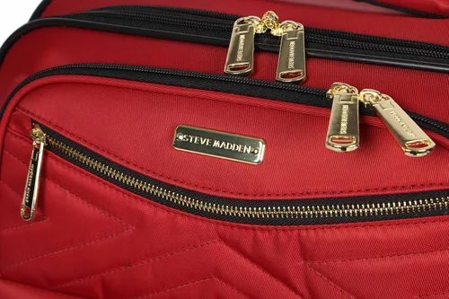Miniatura 6 de Steve Madden Colección de equipaje de diseñador Maleta ligera y expandible para hombres y mujeres Bolsa de transporte duradera de 20 pulgadas