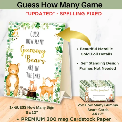 Miniatura 5 de 153 invitaciones para baby shower del bosque para niños y niñas con sobres, tarjetas de agradecimiento para bebés, tarjetas de solicitud de libros