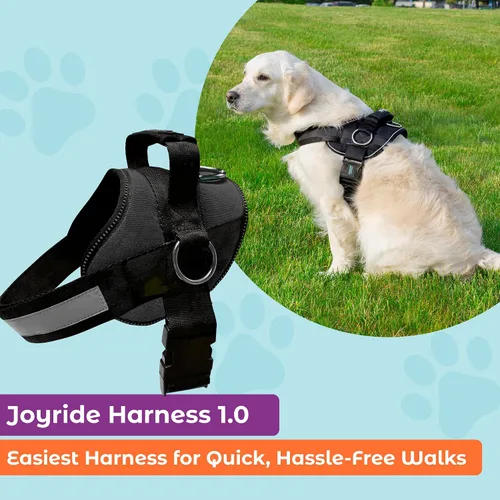 Miniatura 2 de Joyride Basic Essential Dog Harness 1.0 - Perros pequeños, medianos y grandes, chaleco para mascotas sin tirones con 3 anillos laterales
