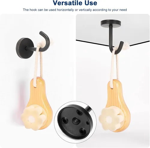 Miniatura 3 de NearMoon Ganchos para Abrigos, Ganchos de Montaje en Pared para Colgar Sombrero, Bolso, Bata, Perchas de Toalla de Acero Inoxidable 304 Resistente