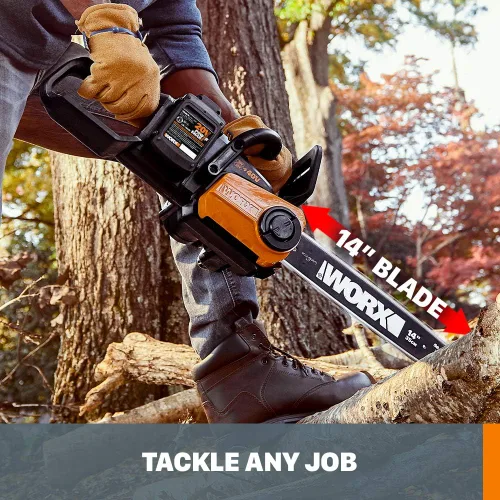 Miniatura 3 de Worx Motosierra inalámbrica de 40V y 14" Power Share con tensión automática - WG384 (baterías y cargador incluidos)