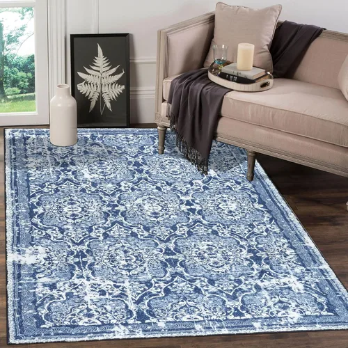 Miniatura 20 de Vaukki - Alfombra de pasillo, suave y peluda, alfombra antideslizante lavable, para lavandería, cocina, granja, baño, entrada y dormitorio