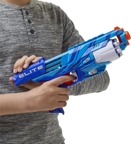 Miniatura 4 de Nerf Elite Disruptor Blaster Reflex, Slam Fire, azul (exclusivo de Amazon)