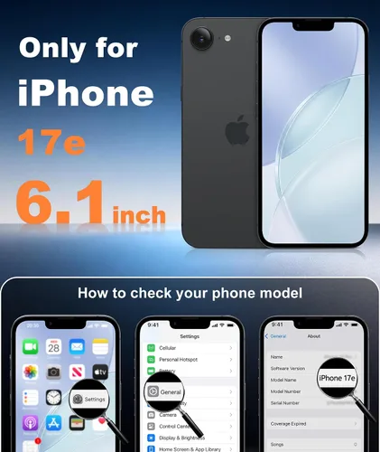Miniatura 216 de FNTCASE Funda para iPhone 17 Pro: Fundas delgadas translúcidas de color azul claro compatibles con MagSafe, protección completa de la cámara
