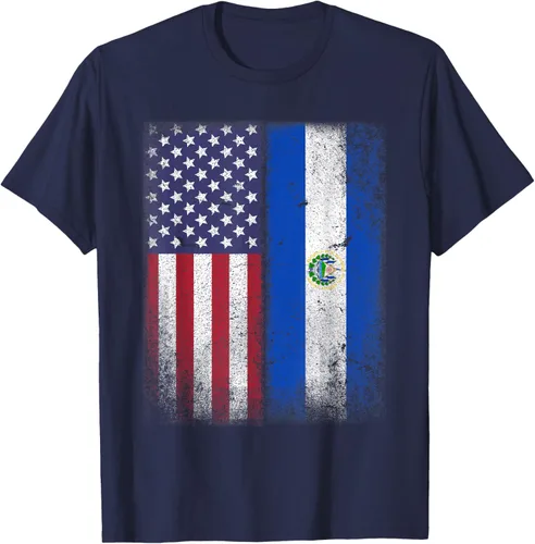 Miniatura 9 de Salvadoran American Flag El Salvador Salvadorean Salvadorian T-Shirt for Women Kids Men