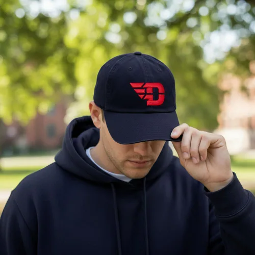 Miniatura 5 de Desert Cactus University of Dayton Baseball Hat Flyers UD Brimmed Embroidered Hats Cap Adjustable Cloth Strap Adult