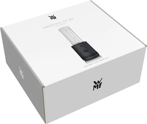 Miniatura 7 de WMF Küchenminis Batidora de pie para batir con 2 recipientes de 0,6 L, licuadora de alto rendimiento de 300 W, acero inoxidable mate, negro