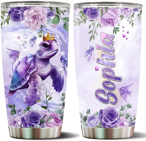 Miniatura 15 de Vaso de abeja personalizado con nombre personalizado de abejas reinas, regalos para mujeres, tazas de agua, botella de agua de 20 onzas, regalo