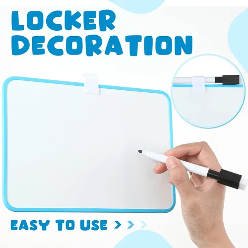 Miniatura 4 de Sintuff Kit de accesorios magnéticos de 6 piezas para casillero de regreso a clases, suministros de decoración para niños y niñas con pizarra blanca