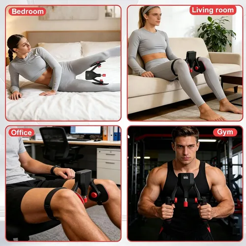 Miniatura 6 de Ejercitador de muslos internos profesionales para hombres y mujeres, 20-110 libras de Kegel ajustable y entrenador muscular del suelo pélvico