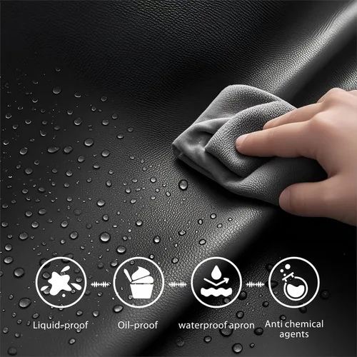 Miniatura 4 de GoldPig Delantal impermeable de alta resistencia, vinilo de goma resistente a productos químicos para industria, laboratorio, cocina, carnicero